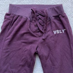 WSLY Maroon Joggers size XS